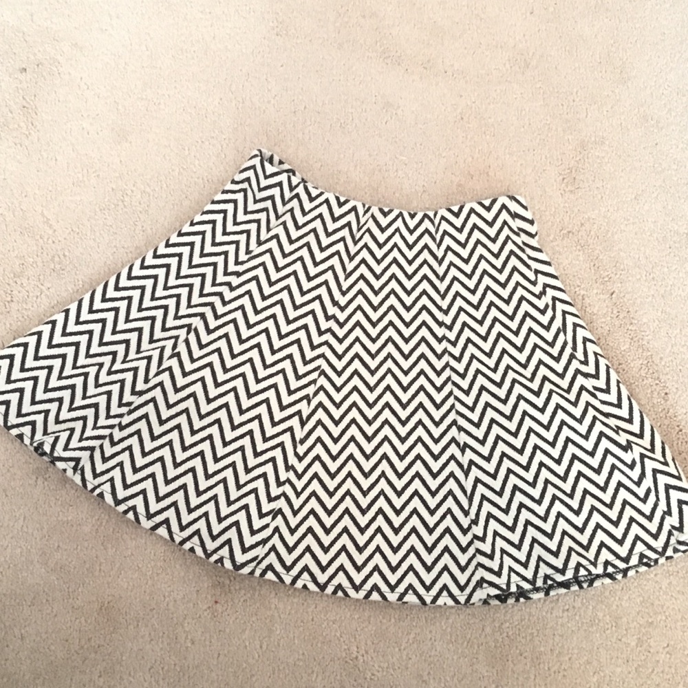 Chevron skater skirt